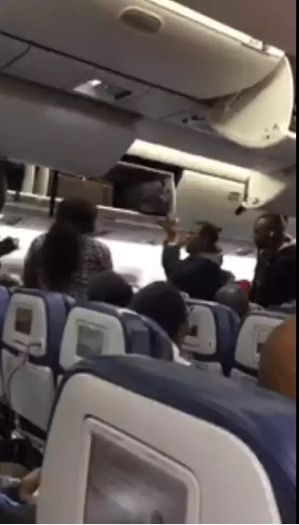 Two Nigerian Women Quarrel Over $4000 LV Bag On Board Delta Flight (WATCH Video)